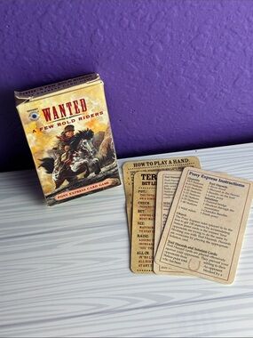 Wanted A Few Bold Riders Pony Express Card Game Vintage 1997 Wild West Complete